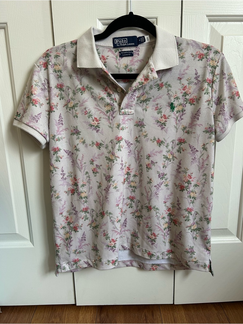 Polo By Ralph Lauren Floral Pink Polo Shirt - image 1